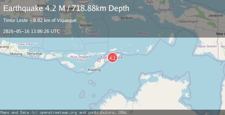 Map of Timor Region