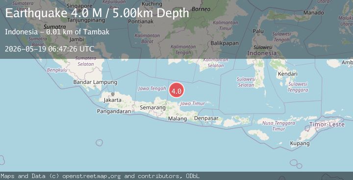 Map of Java Sea