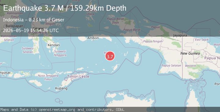 Map of Banda Sea