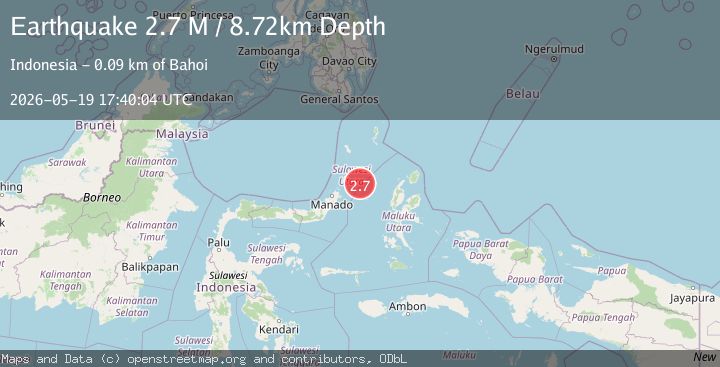 Map of Northern Molucca Sea