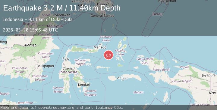 Map of Southern Molucca Sea