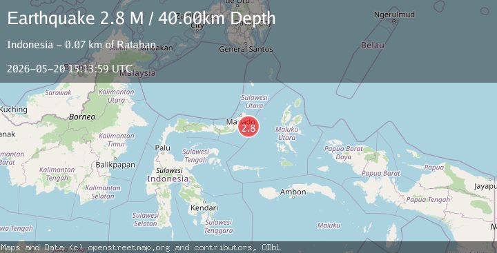 Map of Northern Molucca Sea