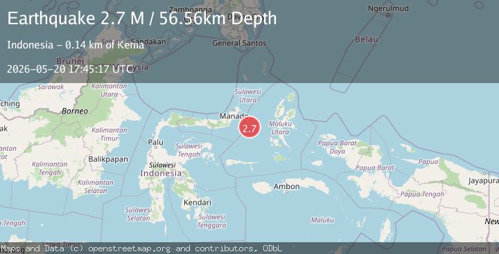 Map of Northern Molucca Sea