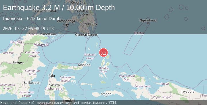 Map of Northern Molucca Sea