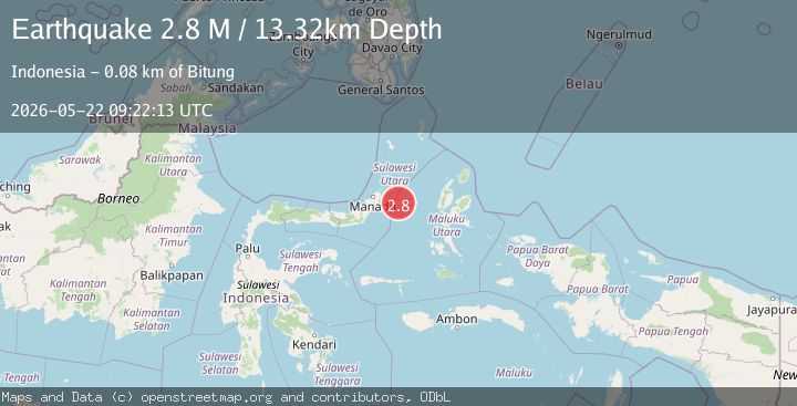 Map of Northern Molucca Sea