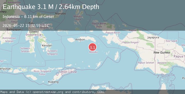 Map of Banda Sea