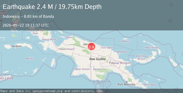 Map of New Guinea, Papua New Guinea