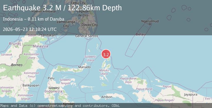 Map of North of Halmahera, Indonesia