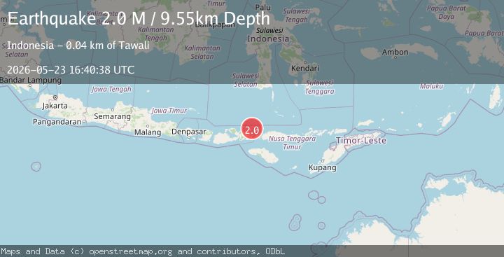 Map of Flores Region, Indonesia