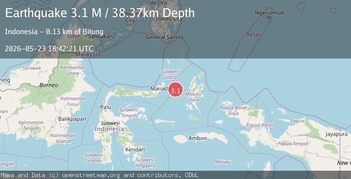 Map of Northern Molucca Sea