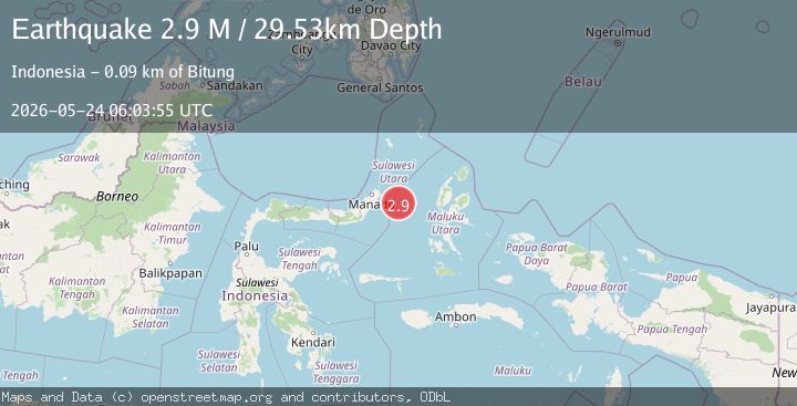 Map of Northern Molucca Sea