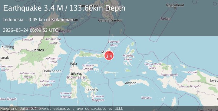 Map of Northern Molucca Sea