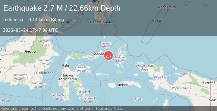 Map of Northern Molucca Sea