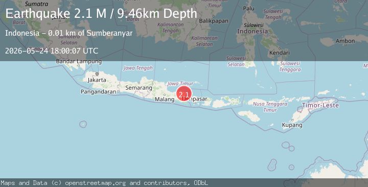 Map of Bali Sea