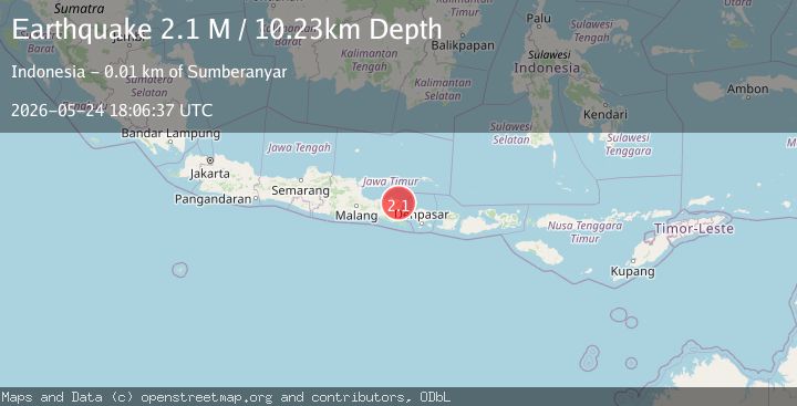 Map of Bali Sea