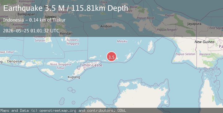 Map of Banda Sea