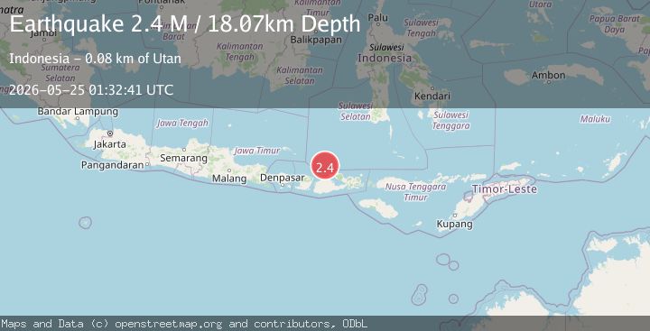 Map of Bali Sea