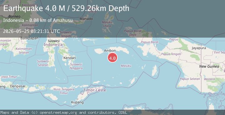 Map of Banda Sea