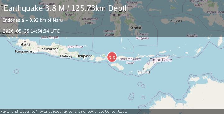 Map of Flores Region, Indonesia