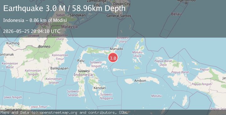 Map of Southern Molucca Sea