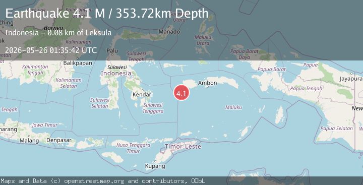 Map of Banda Sea