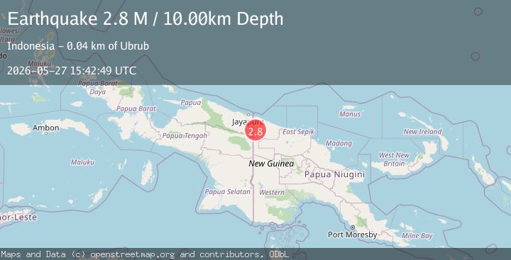 Map of New Guinea, Papua New Guinea