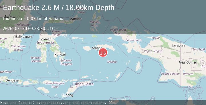 Map of Banda Sea