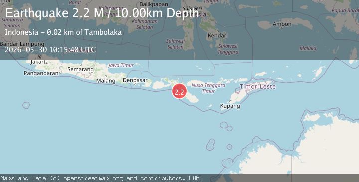 Map of Sumba Region, Indonesia