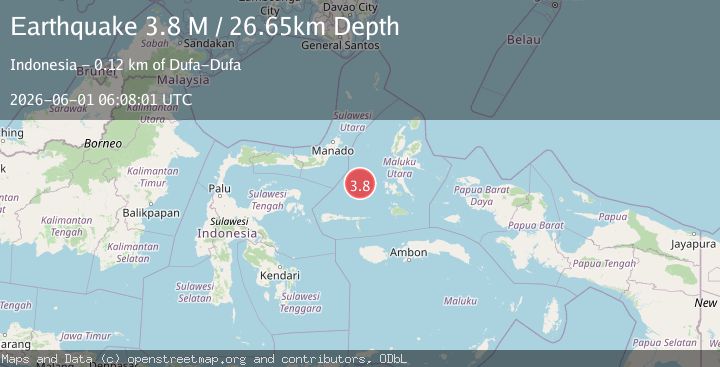 Map of Southern Molucca Sea