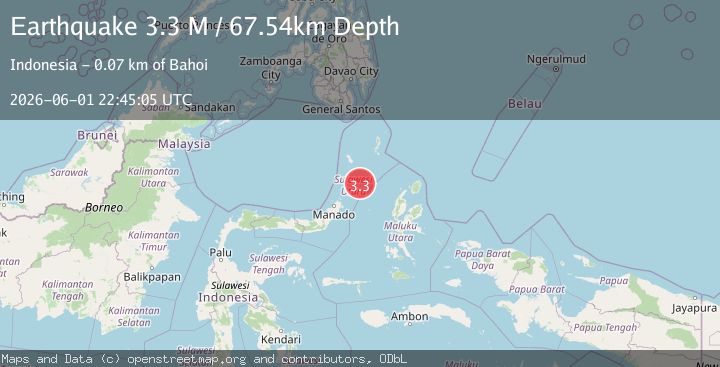 Map of Northern Molucca Sea