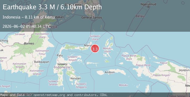 Map of Northern Molucca Sea