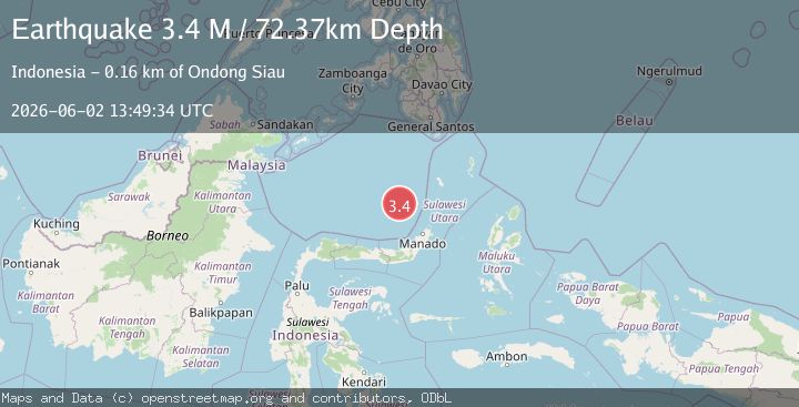 Map of Celebes Sea