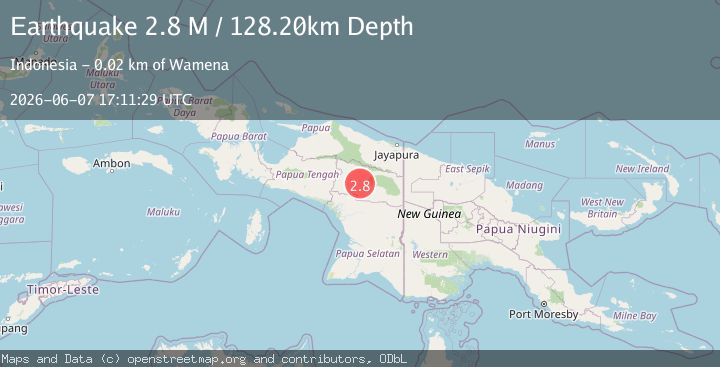 Map of West Papua, Indonesia