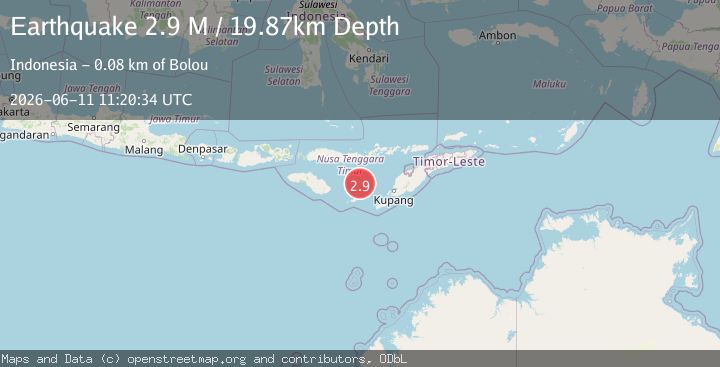 Map of Savu Sea