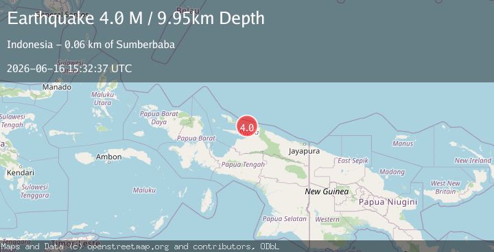 Map of Near North Coast of West Papua