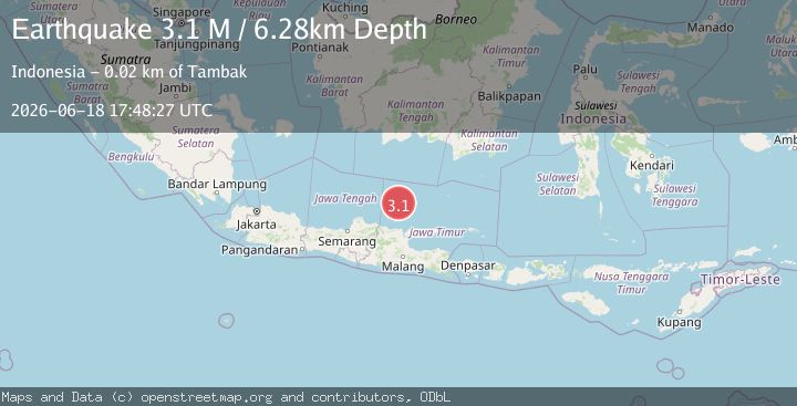 Map of Java Sea