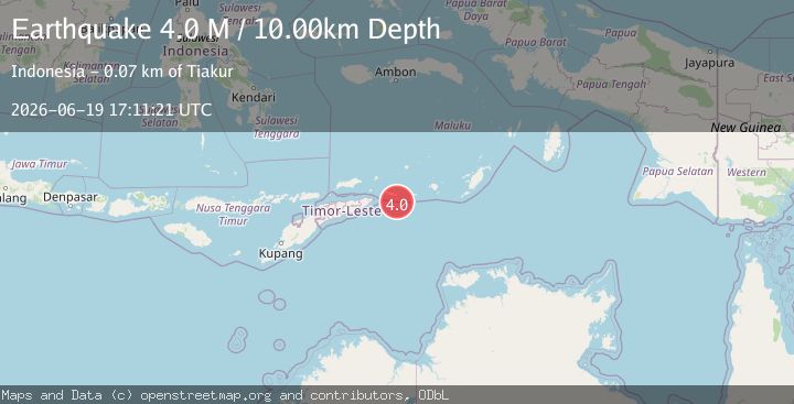 Map of Timor Sea