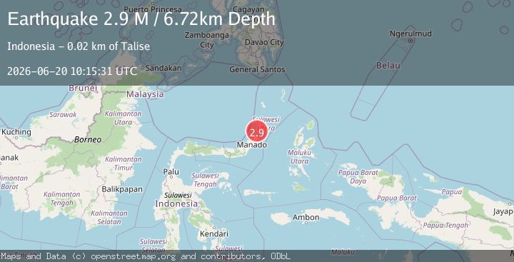 Map of Northern Molucca Sea