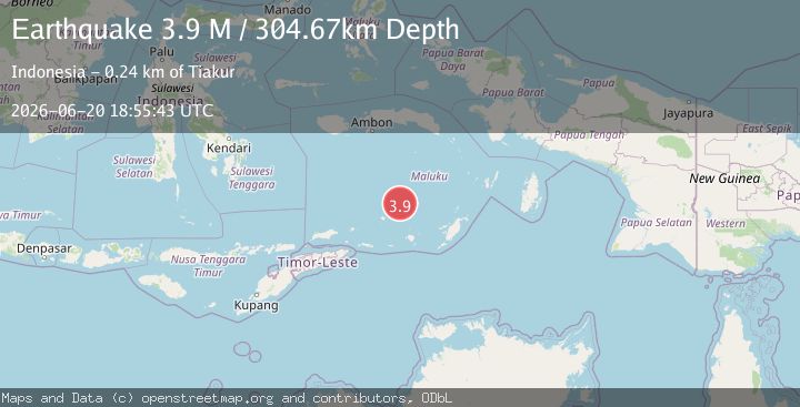 Map of Banda Sea