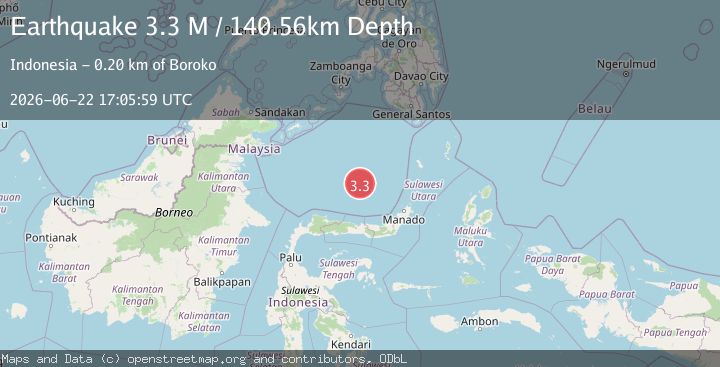 Map of Celebes Sea