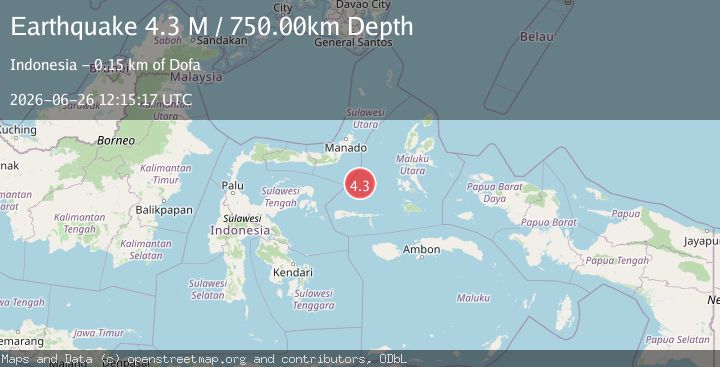 Map of Southern Molucca Sea