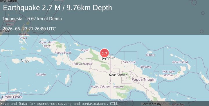 Map of Near North Coast of West Papua