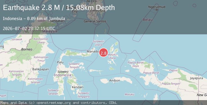 Map of Northern Molucca Sea