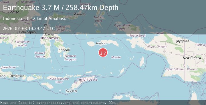 Map of Banda Sea