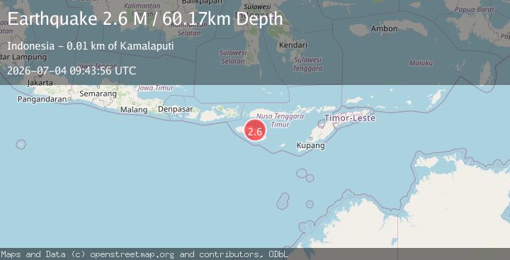Map of Sumba Region, Indonesia