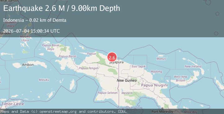 Map of Near North Coast of West Papua
