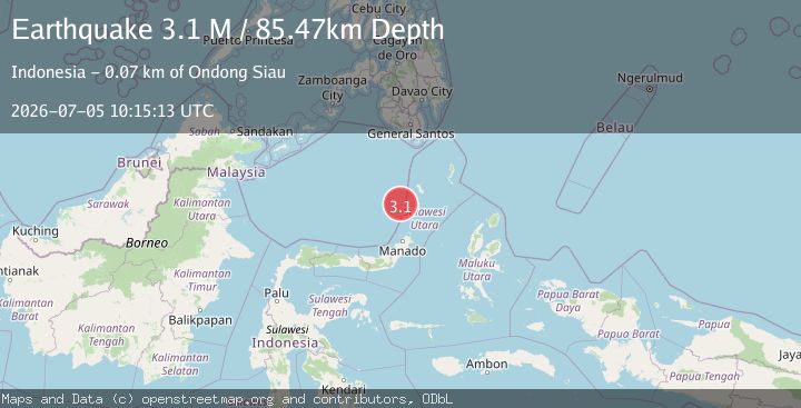 Map of Celebes Sea