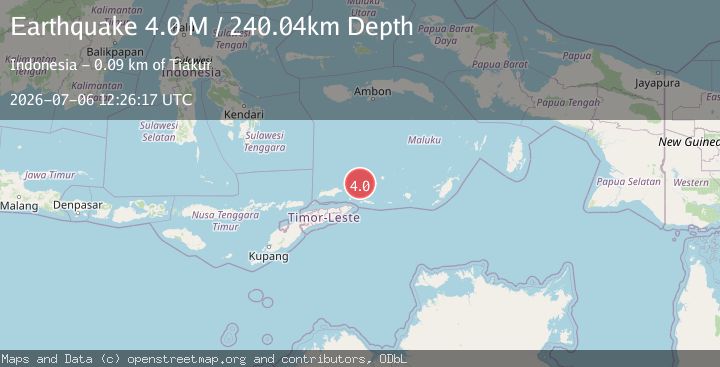 Map of Banda Sea