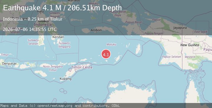 Map of Banda Sea
