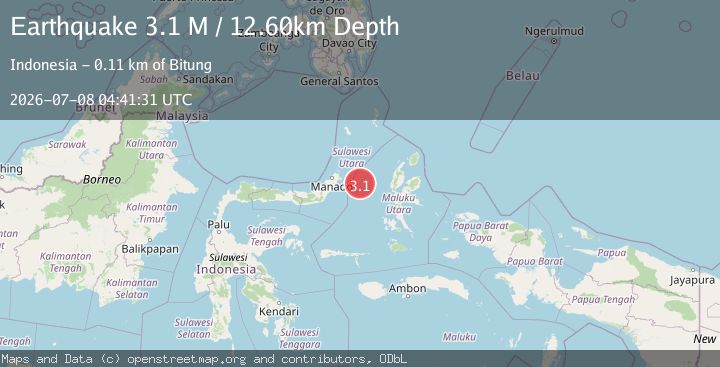 Map of Northern Molucca Sea